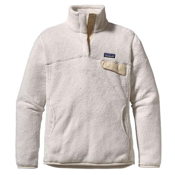 PATAGONIA Women's Re-Tool Snap-T Fleece Pullover white medium cozy soft jacket - Picture 2 of 11